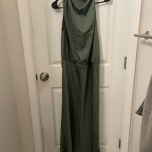 Elegant Green Maxi Dress